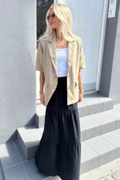 Sikka Maxi Nederdel - Sort