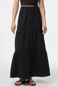 Sikka Maxi Nederdel - Sort