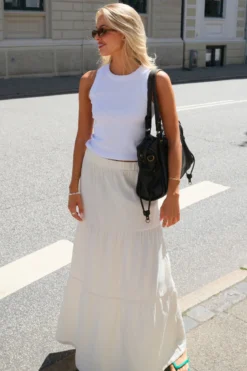 Sikka Maxi Skirt - Cloud Dancer