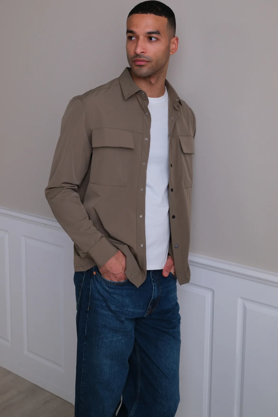 Silas Overshirt - Khaki