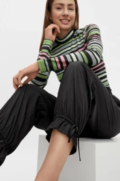 Silena High Waist Pants - Sort
