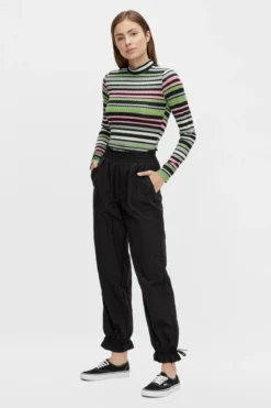 Silena High Waist Pants - Sort