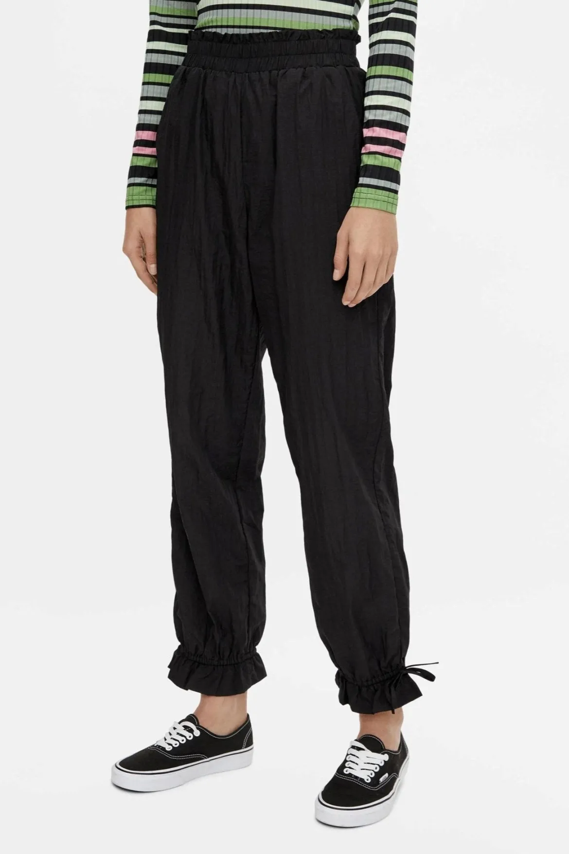 Silena High Waist Pants - Sort