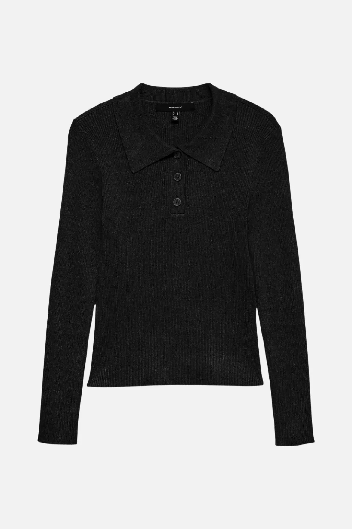 Silje Poloneck Pullover - Sort