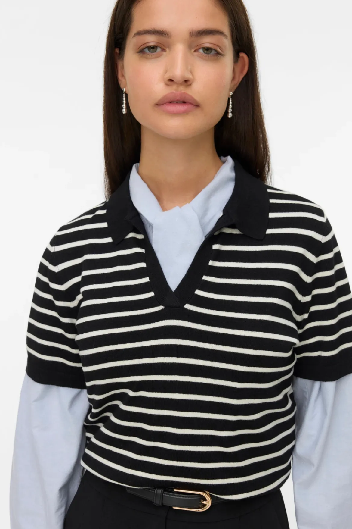 Silje Poloneck Pullover - Sort