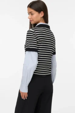 Silje Poloneck Pullover - Sort