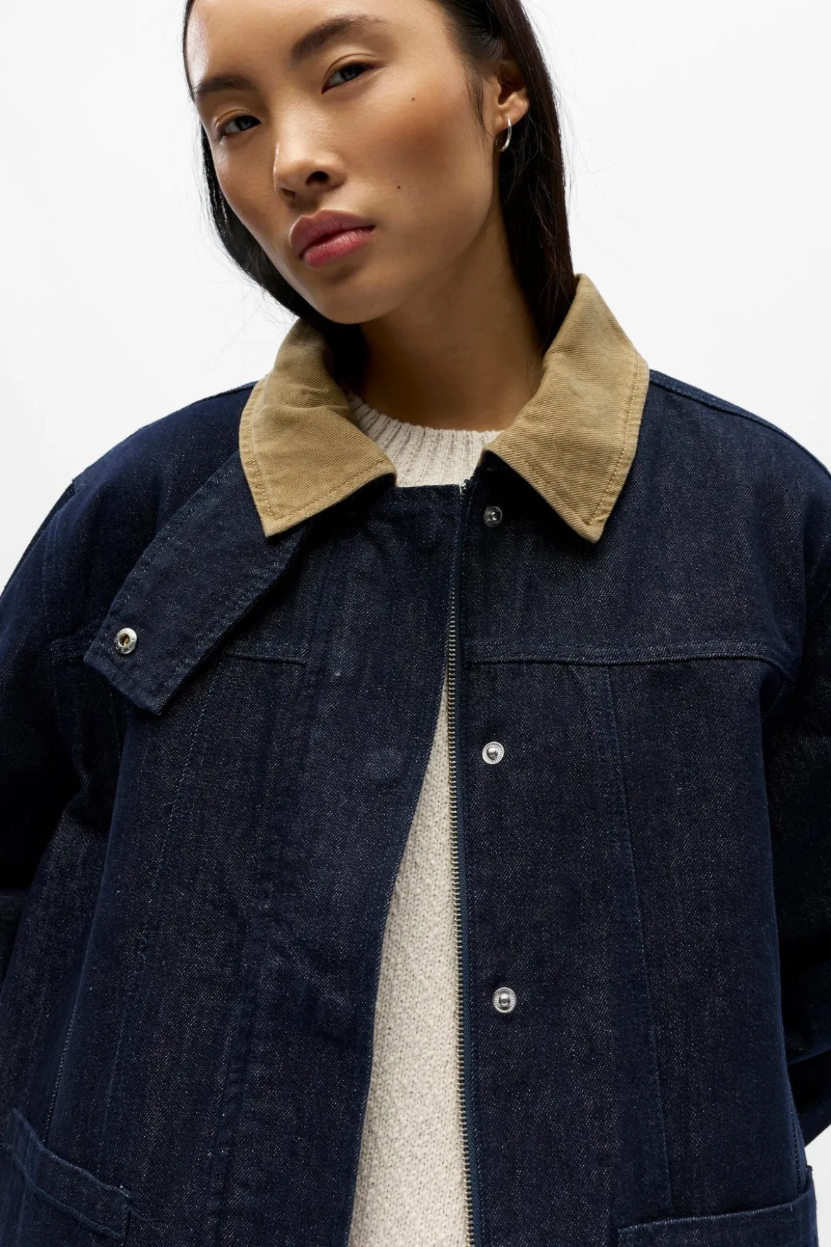 Sirenna Denim Jakke - Mørkeblå Denim