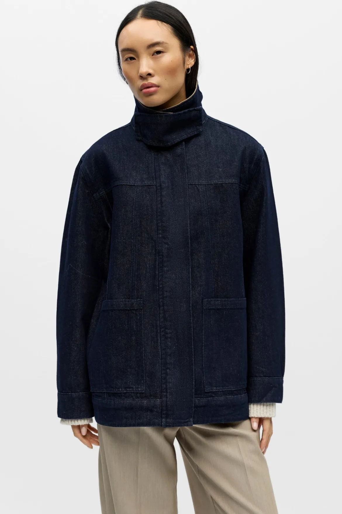 Sirenna Denim Jakke - Mørkeblå Denim