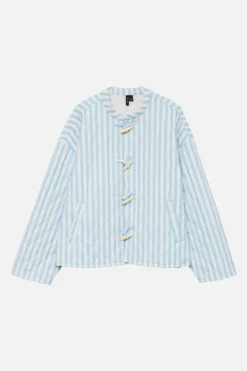 Siri Quiltet Jakke - Chambray Blå