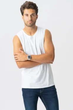 Sleeveless Tee - Hvid