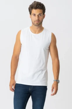 Sleeveless Tee - Hvid
