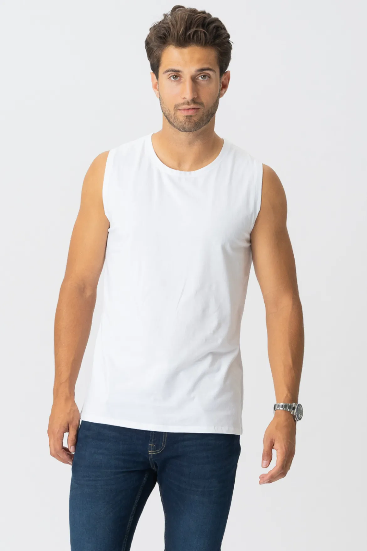 Sleeveless Tee - Hvid