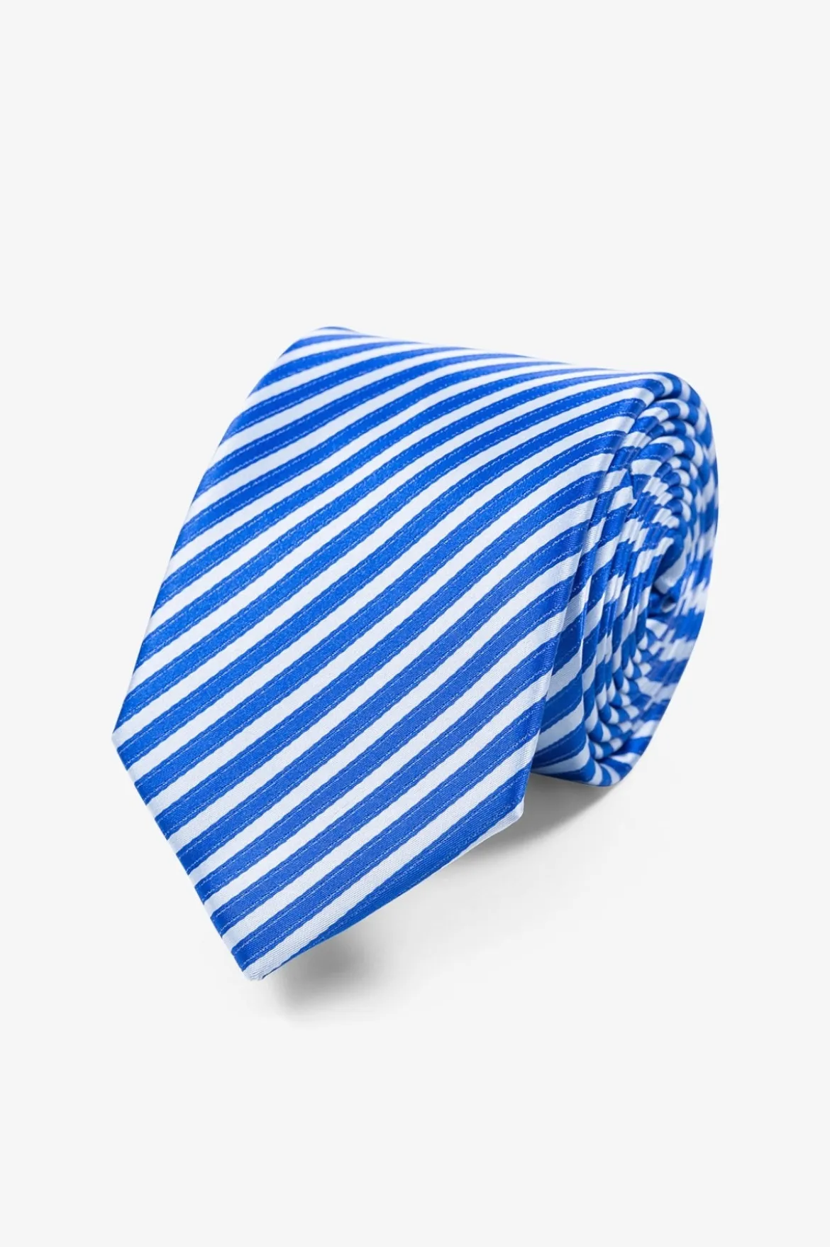 Slips - Hvid/Blå Stribet
