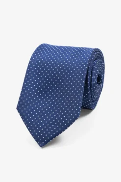 Slips - Navy/Hvid Prikket