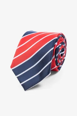 Slips - Rød/Navy/Hvid Stribet