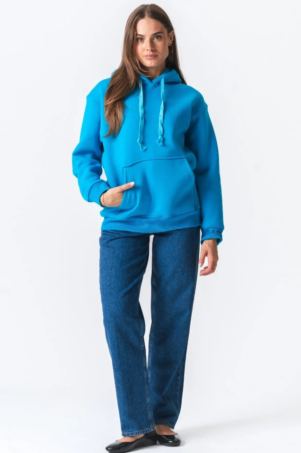 Stella Oversized Hoodie - Blå