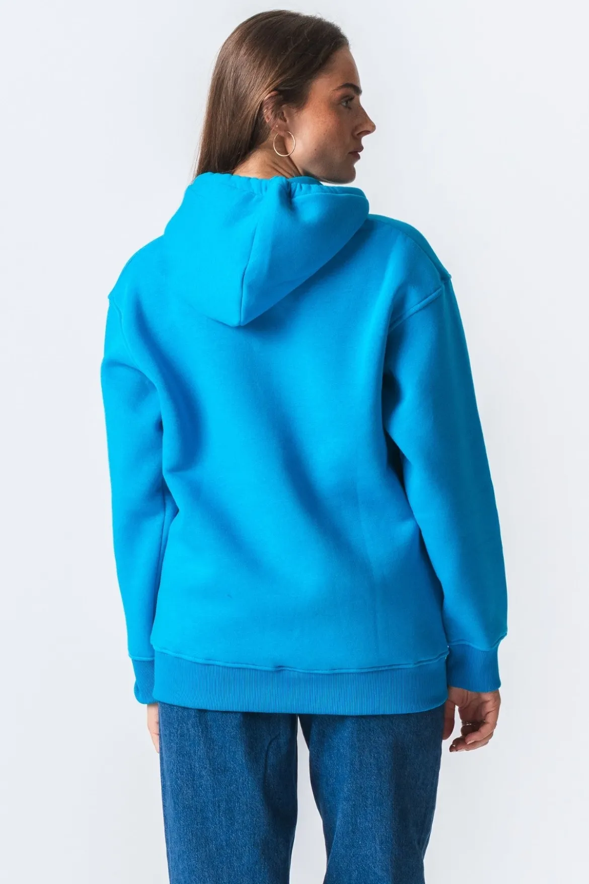 Stella Oversized Hoodie - Blå