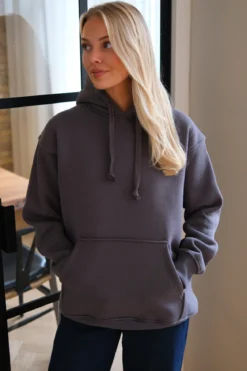 Stella Oversized Hoodie - Mørkegrå