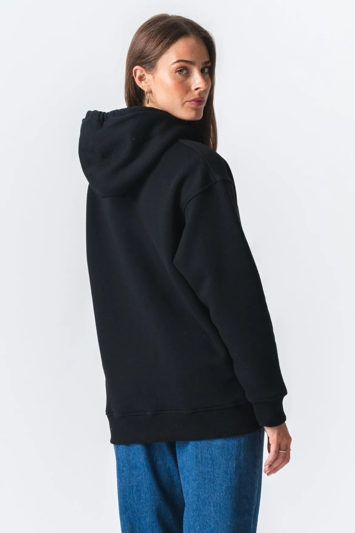 Stella Oversized Hoodie - Sort
