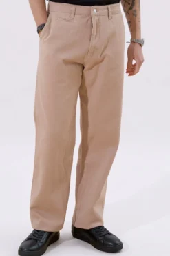 Straight Cotton Chino - Beige