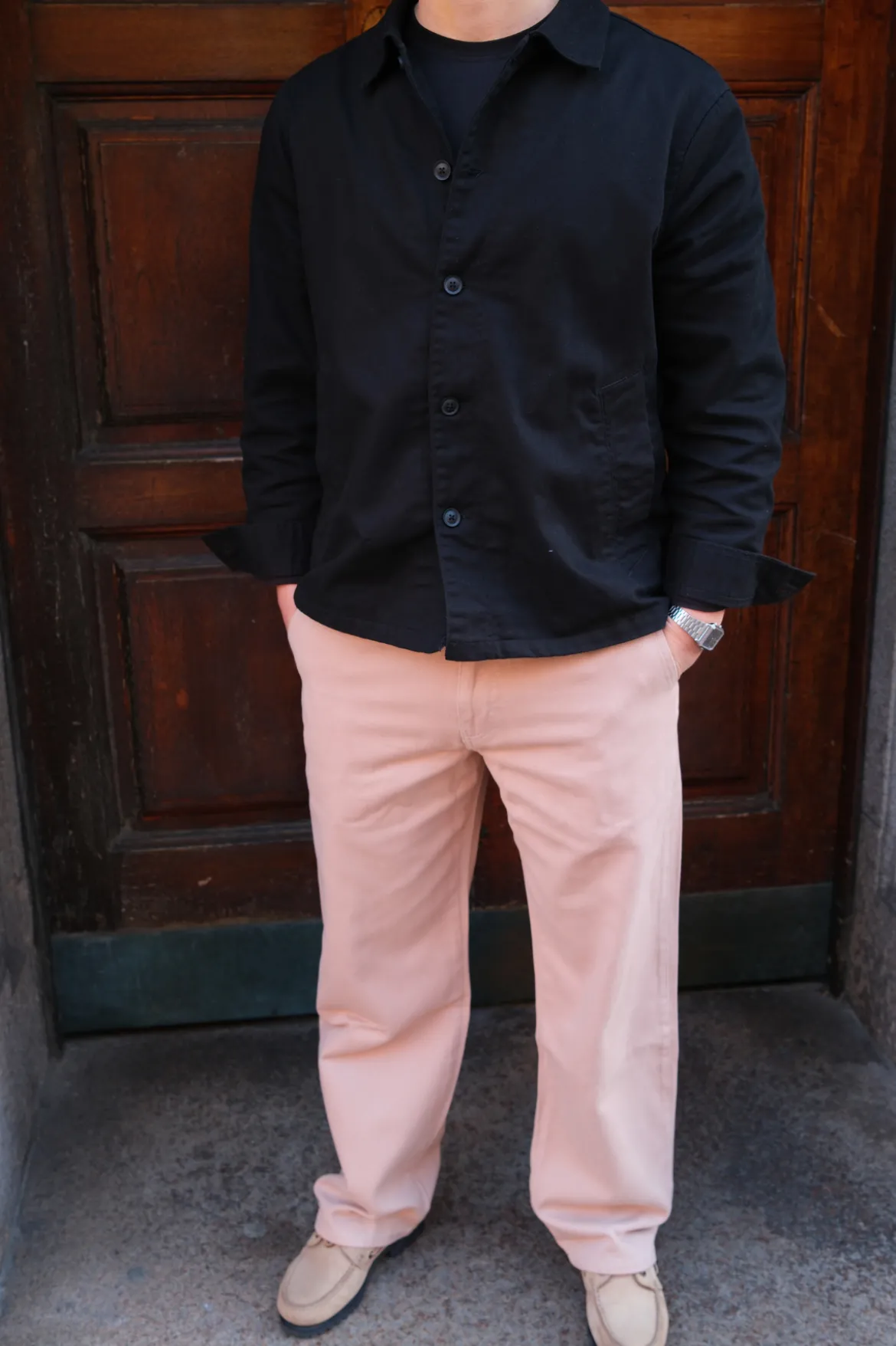 Straight Cotton Chino - Beige