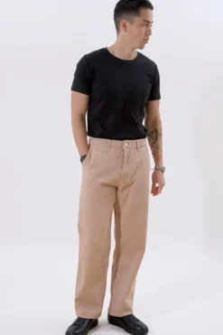 Straight Cotton Chino - Beige