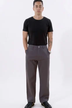 Straight Cotton Chino - Grå