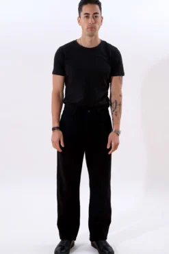 Straight Cotton Chino - Sort