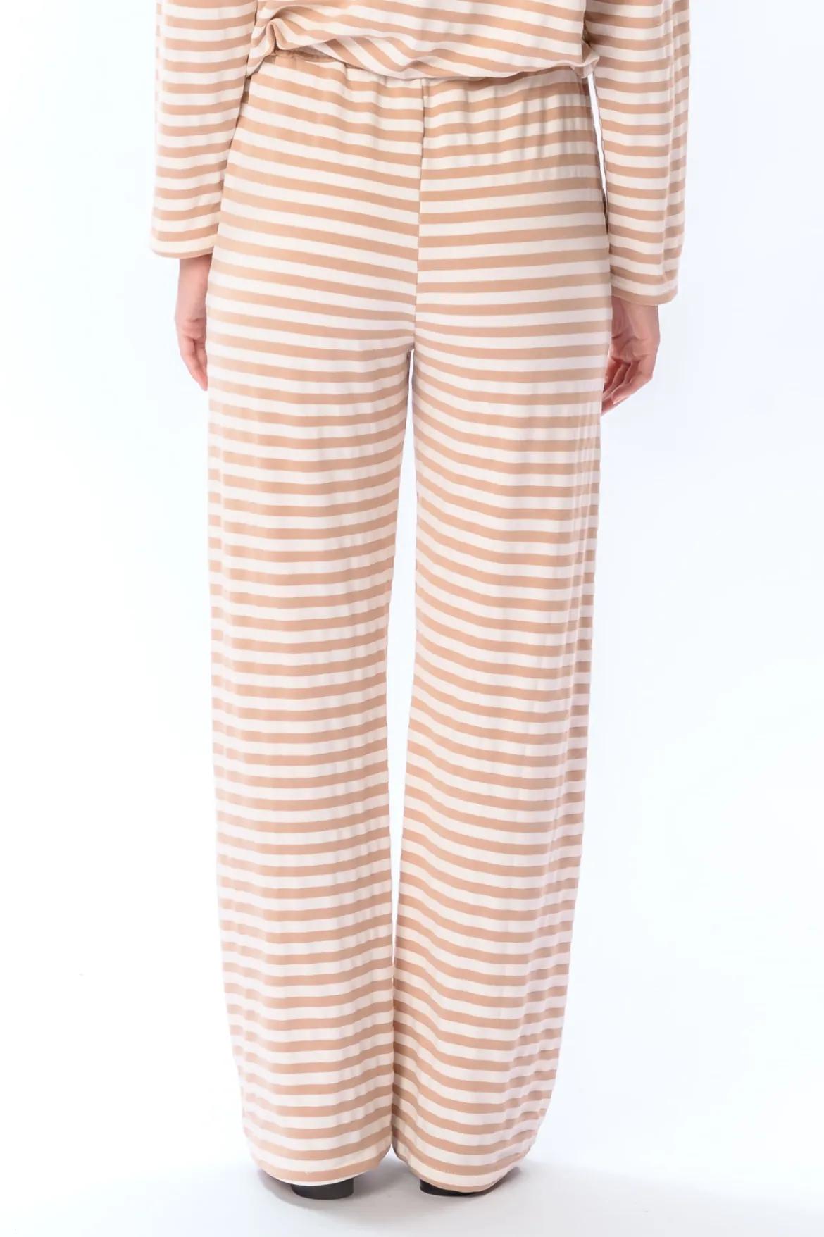 Stribede bukser - Beige