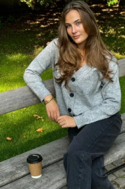 Strikket Cardigan (2 stk.)