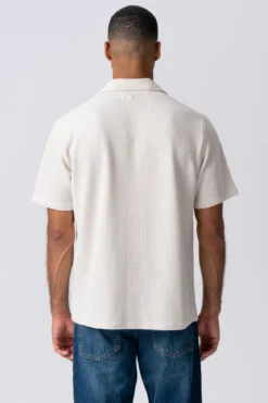 Strikket Skjorte - Beige