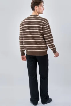 Striped Sweater - Khaki