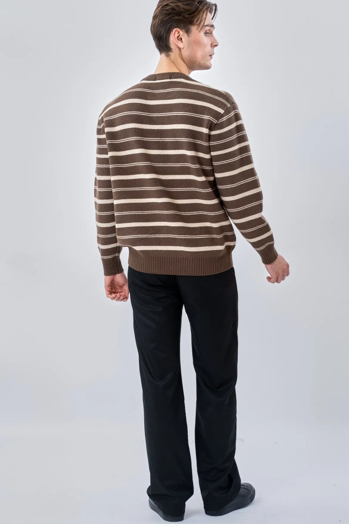 Striped Sweater - Khaki