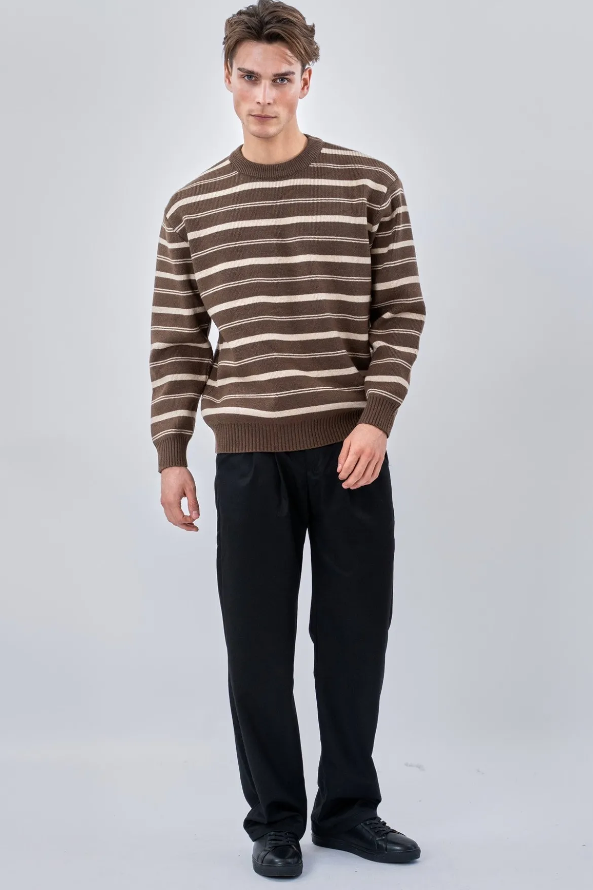 Striped Sweater - Khaki