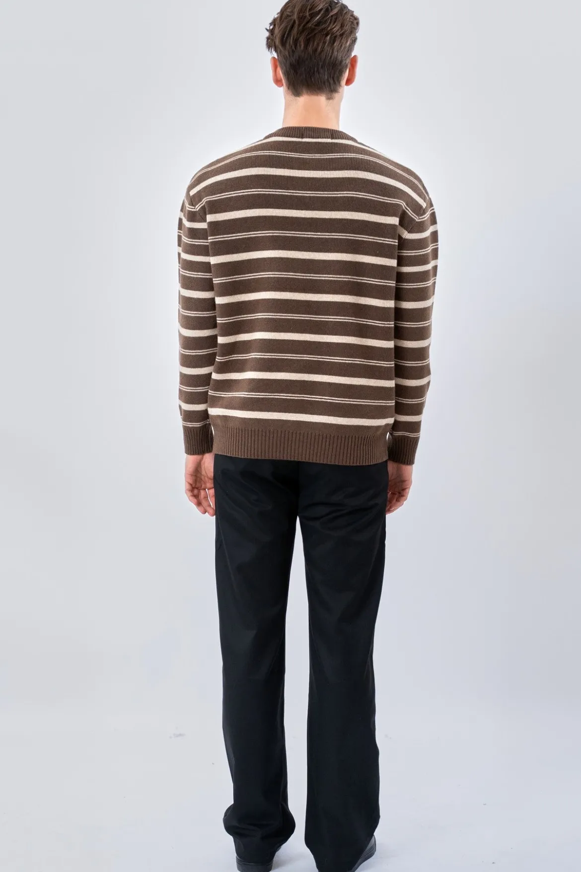 Striped Sweater - Khaki