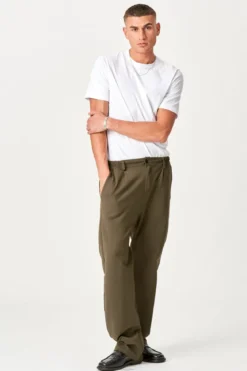 Suit pants loose - Army Green