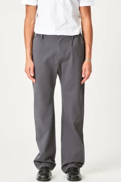 Suit pants loose - Stål Grå