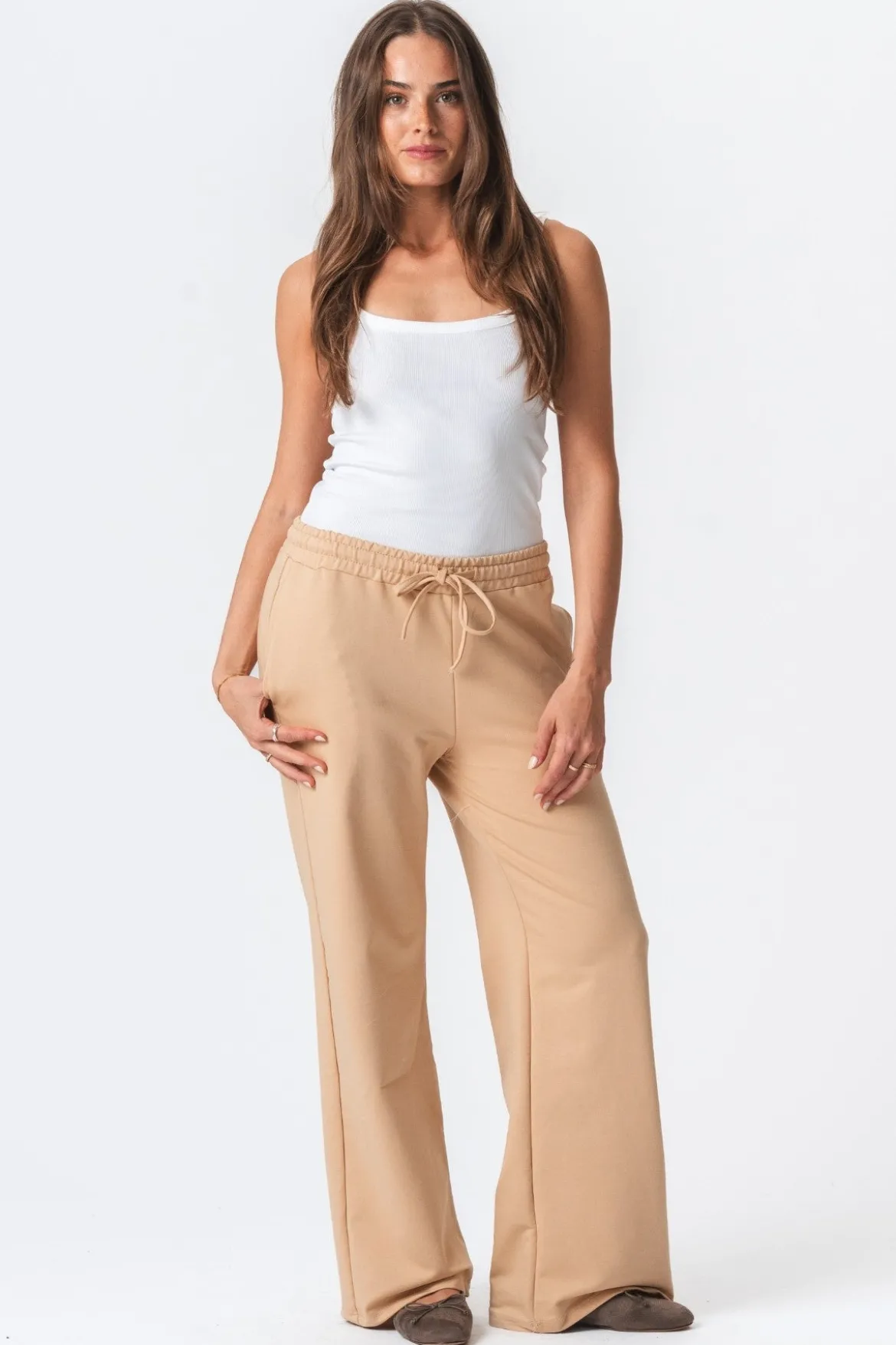 Sweatpants Wide - Sand