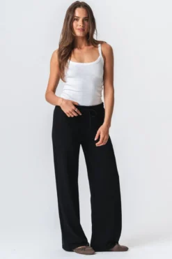 Sweatpants Wide - Sort