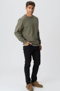 Sweatshirt Crewneck - Army grøn