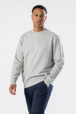 Sweatshirt Crewneck - Askegrå