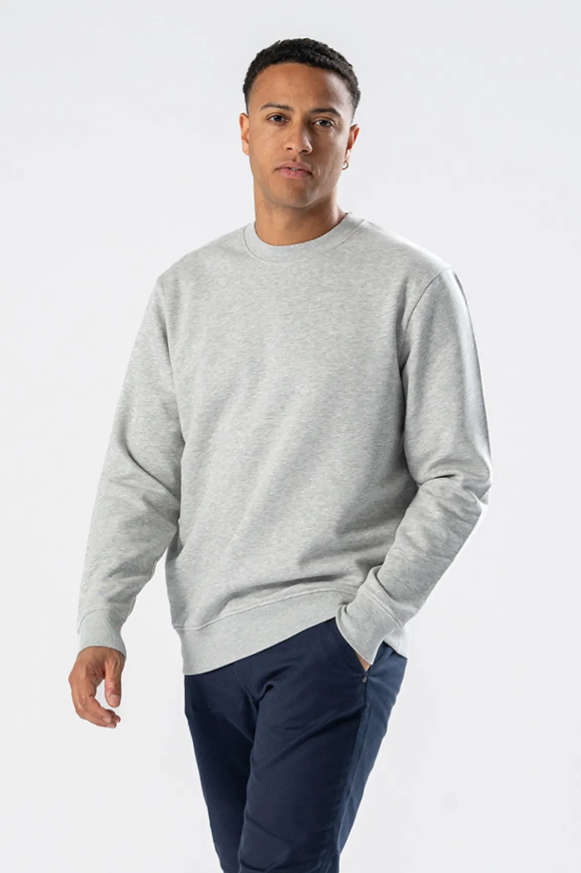 Sweatshirt Crewneck - Askegrå