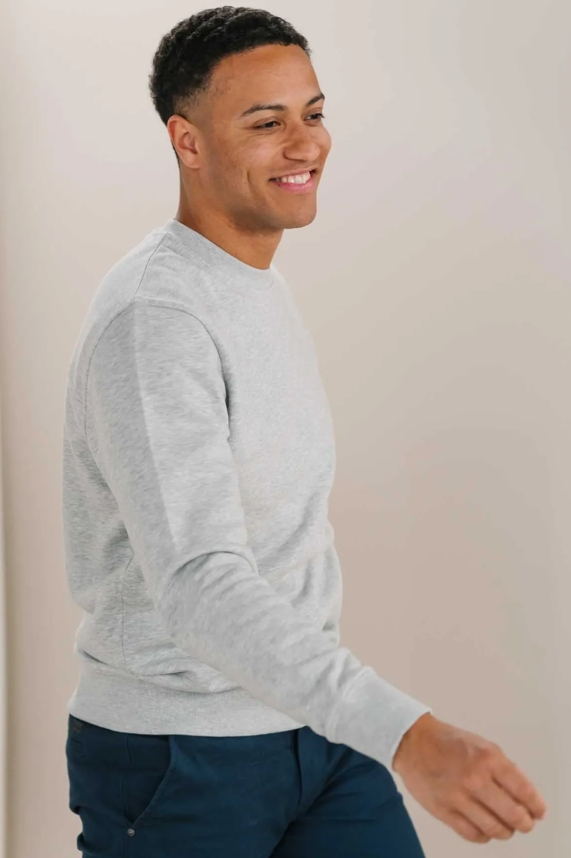 Sweatshirt Crewneck - Askegrå
