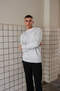 Sweatshirt Crewneck - Askegrå