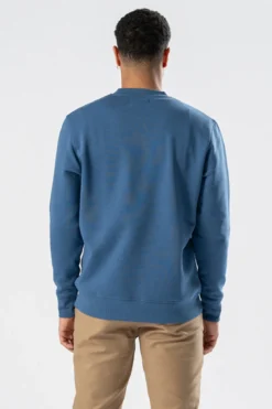 Sweatshirt Crewneck - Støvet Blå