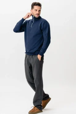 Sweatshirt Half Zip - Navy