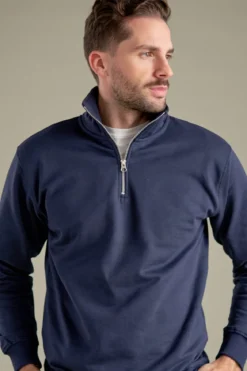Sweatshirt Half Zip - Navy