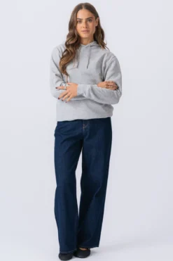 Sweatshirt Hoodie - Askegrå