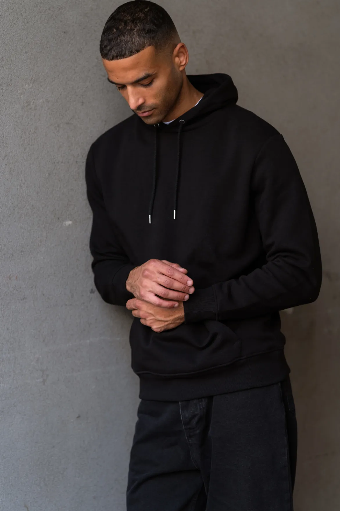 Sweatshirt Hoodie - Sort