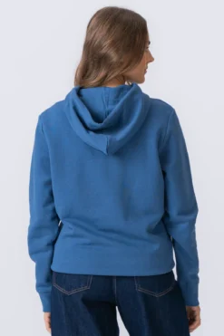 Sweatshirt Hoodie - Støvet Blå